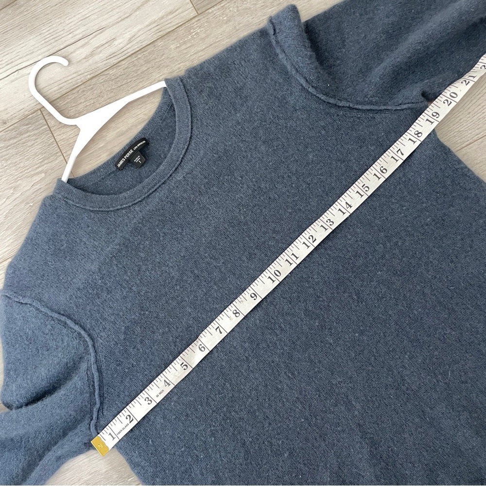 James Perse Sweater cashmere knit short sleeve womens Blue (small) quiet luxury - Picture 3 of 8